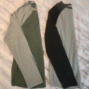 2) Urban Pipeline Long Sleeve Tees Size Med.
